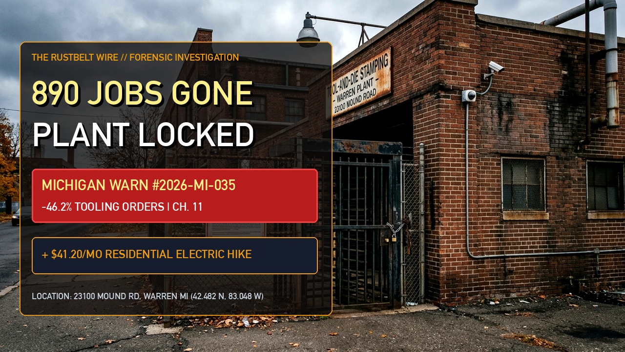 890 Auto Machinists Terminated: The Michigan Stamping Plant Shutdown No One Is Reporting