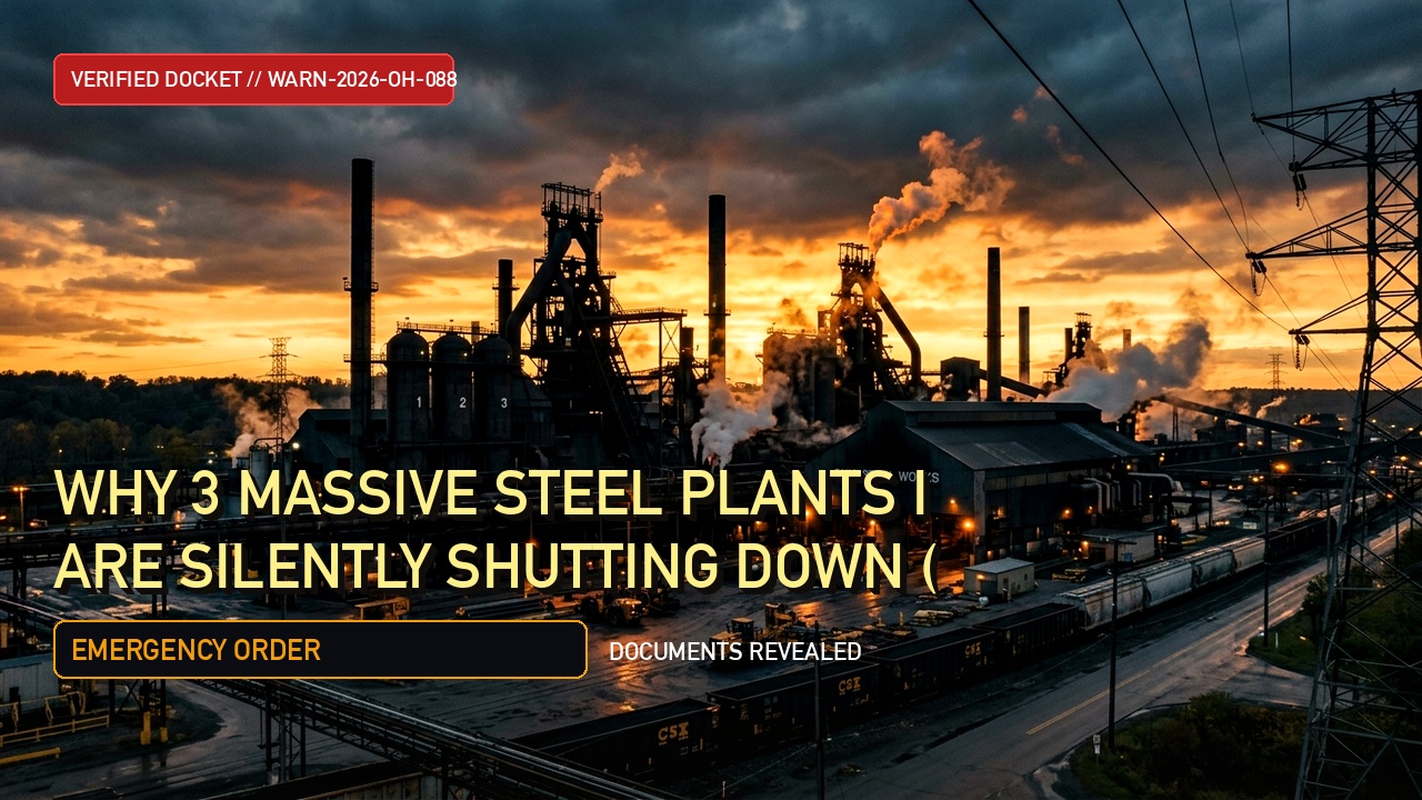 Why 3 Massive Steel Plants in Ohio Are Silently Shutting Down (WARN Notice Forensics)